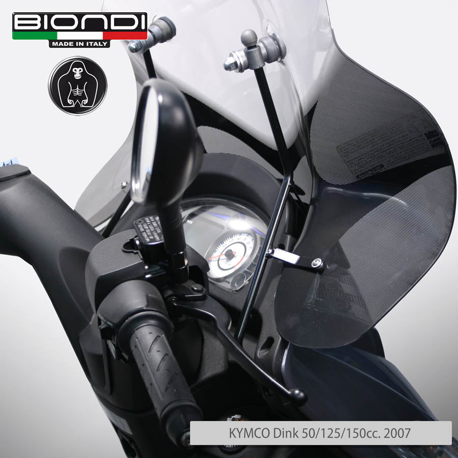 Biondi Parabrezza Club Trasparente KYMCO Dink 50/125/200i 2007 con Attacchi