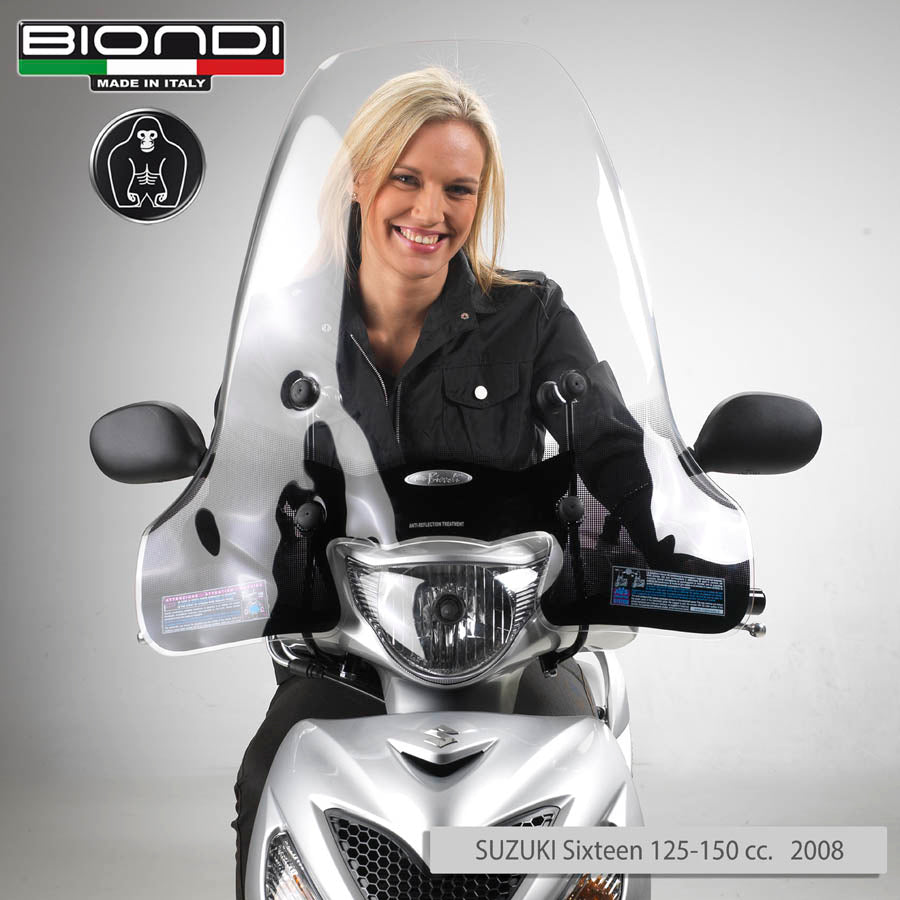 Biondi Parabrezza Club Italjet Torpedo 125/150 cc 2007 con Kit Attacchi