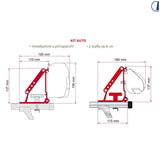 Fiamma Kit adattatore per tendalino auto – 2 staffe da 8 cm