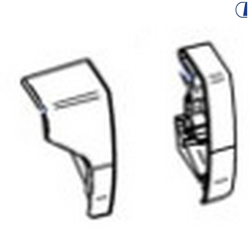 Thule Tappi finali copertura frontale Omnistor 9200 anodizzati set sx e dx