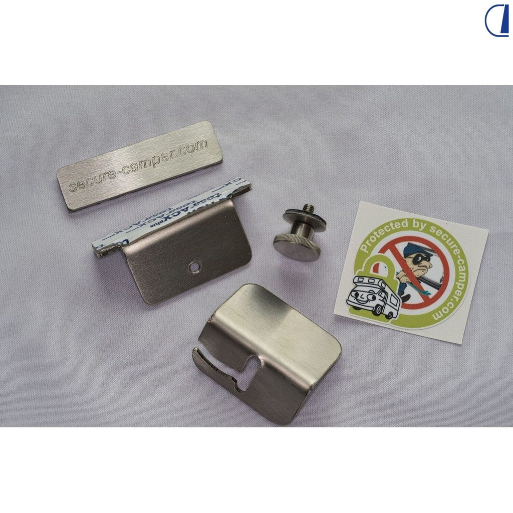 Di-Tec Kit antieffrazione Small per finestre a compasso in acciaio inox