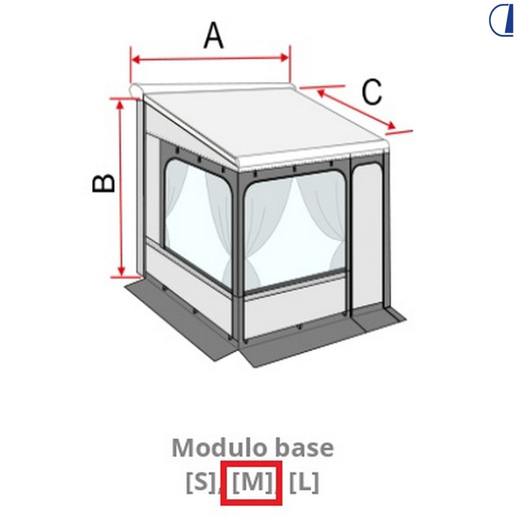 Fiamma Privacy Room F45 modulo base 300 Medium per tendalini h 225–250 cm