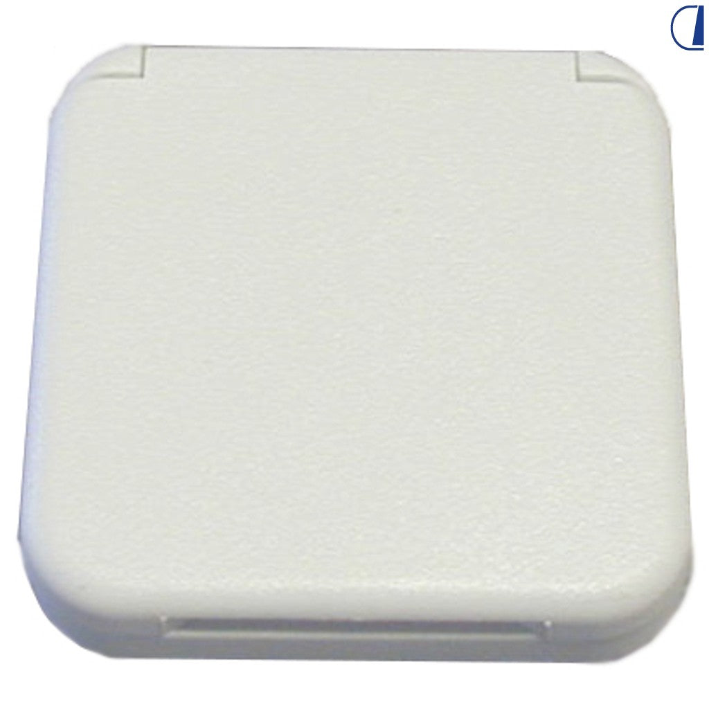 Di-Tec Coperchio nero per prese elettriche quadrate