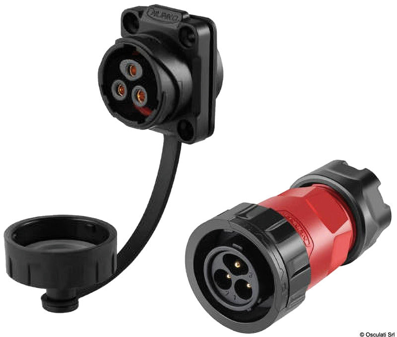 Osculati Connettore Stagno IP67 20A 3 Poli Maschio + Femmina