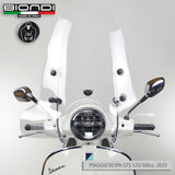 Biondi Parabrezza Z Trasparente + Attacchi Vespa PX GL 125/150/200 1998