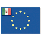 Adria Bandiere Bandiera Europa e Italia Cm 20X30 NAUTICA