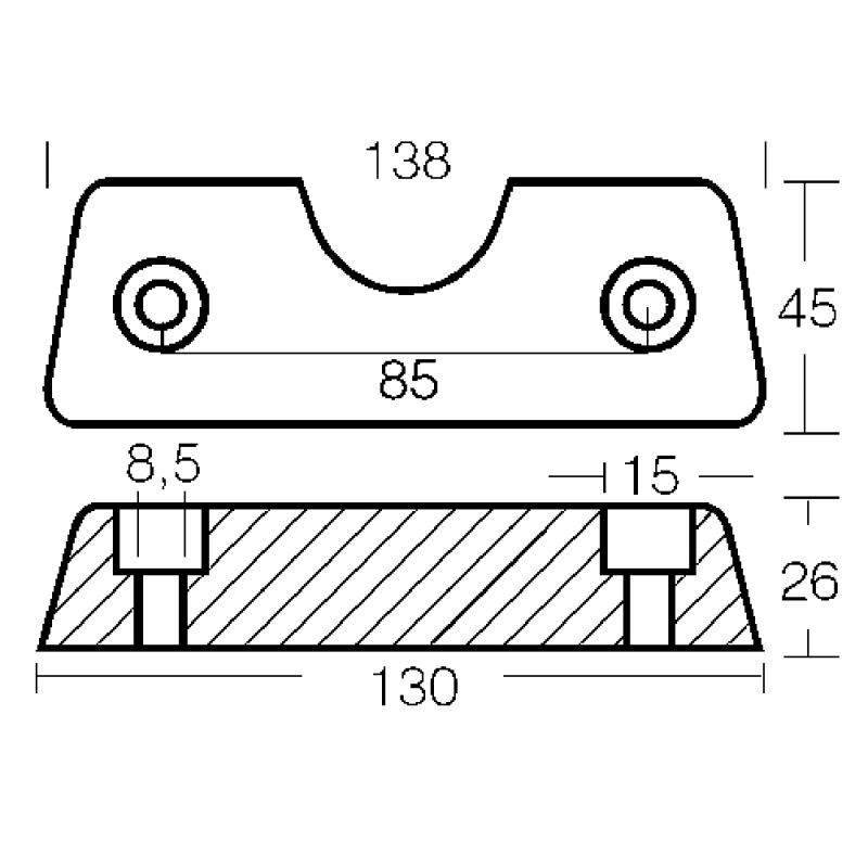 Tecnoseal Placca Dpx In Zinco 00724