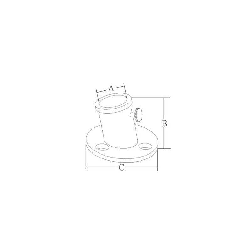 Marine Town Nautica Stainless Steel Flag Pole Base 8810217