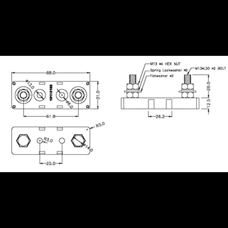 FNI Base Portafusibile Anl FP1020/S