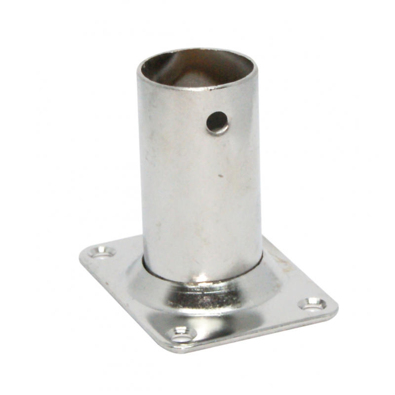 FNI Base Inox Rettangolare 90 Gradi Diametro mm 22 3242