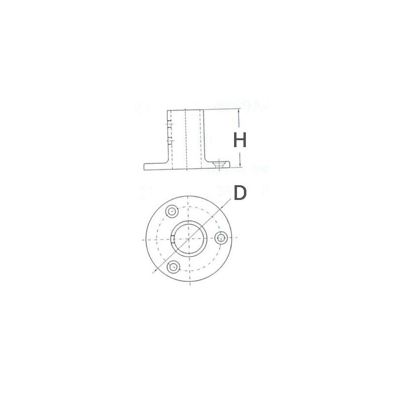 FNI Base Inox Tonda 90 Gradi Diametro mm 22 S5921-A0022