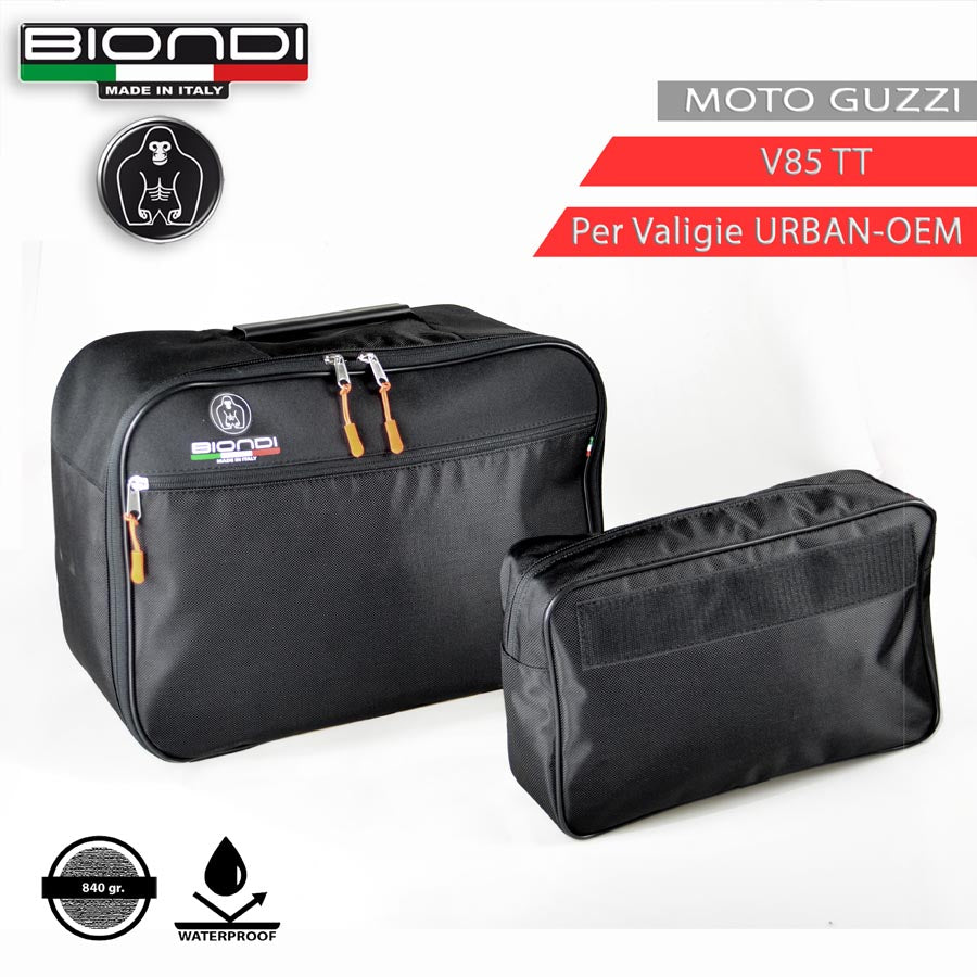 Biondi Borsa Interna + Beauty per Valigia Laterale Moto Guzzi V85 TT