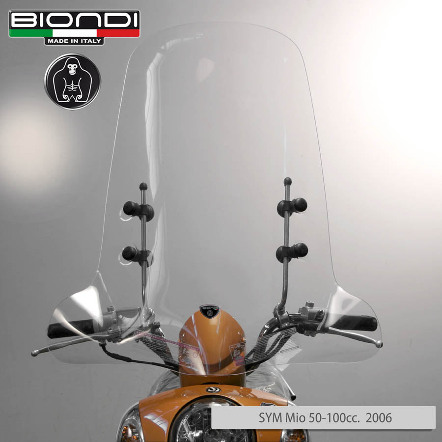 Biondi Parabrezza Pro Peugeot Ludix 50 2004 con Kit Attacchi - MPN 8061002