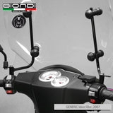 Biondi Parabrezza Pro SYM Megalo AK12 125 cc 2006 Trasparente con Attacchi