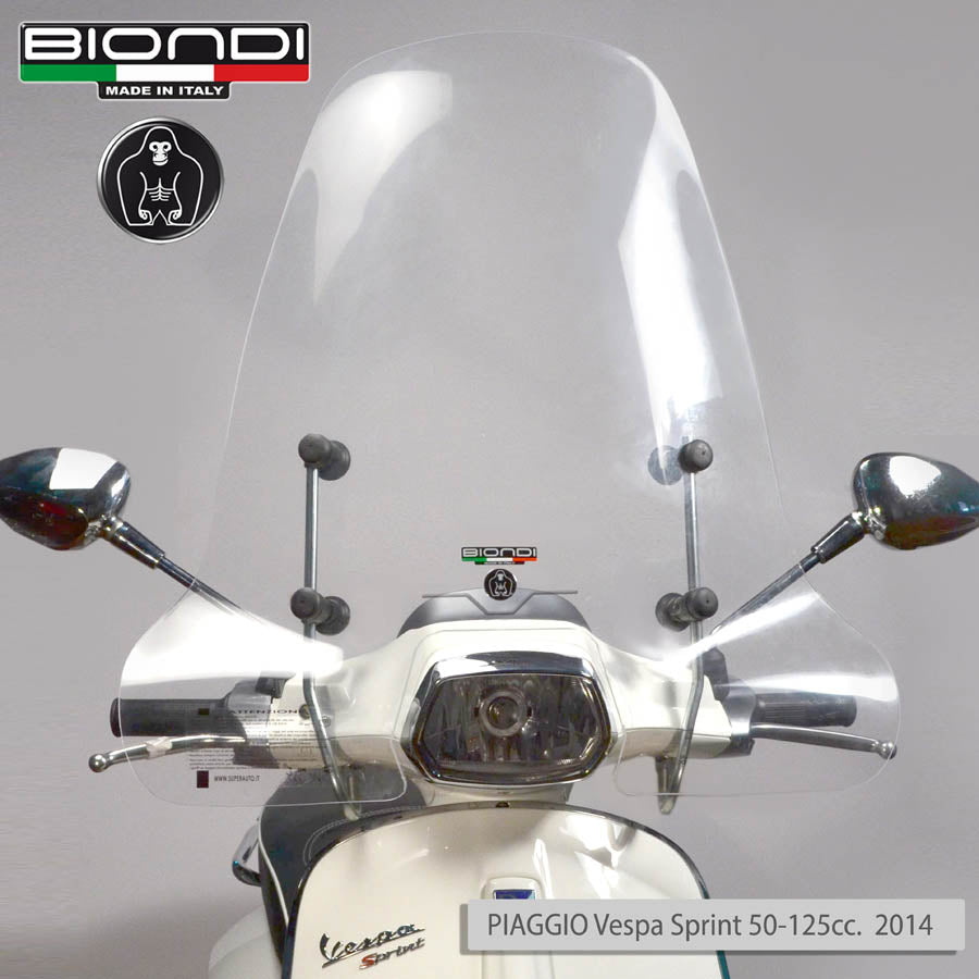 Biondi Parabrezza Z Trasparente + Attacchi Keeway Iskia 125 2023