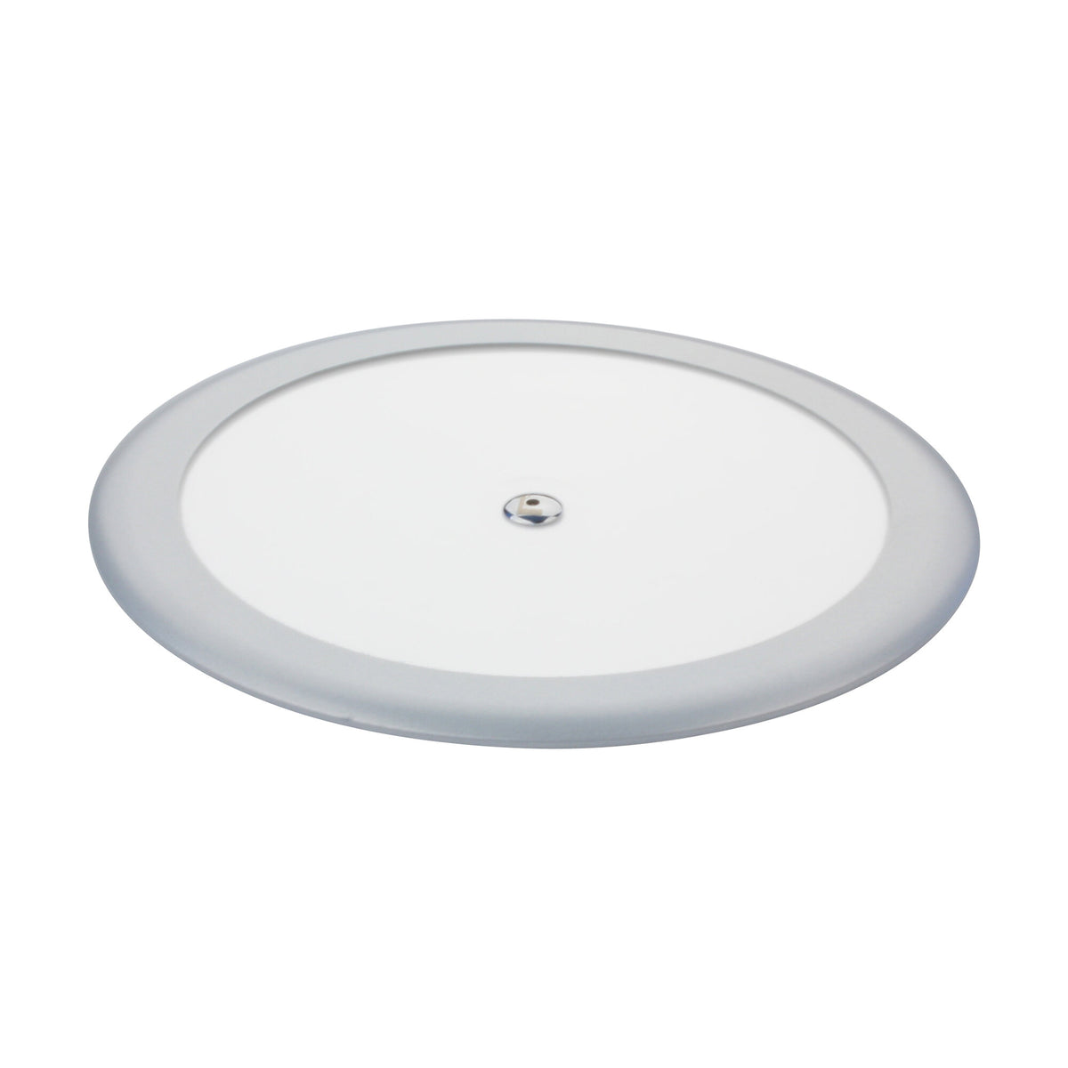 Pannello da incasso touch switch rotondo ultrasottile per camper, argento