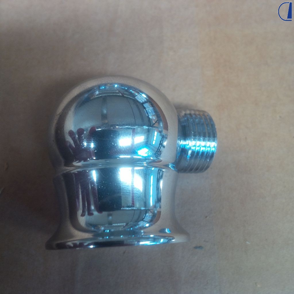 John Guest Passaparete sferico in ottone 3/8"