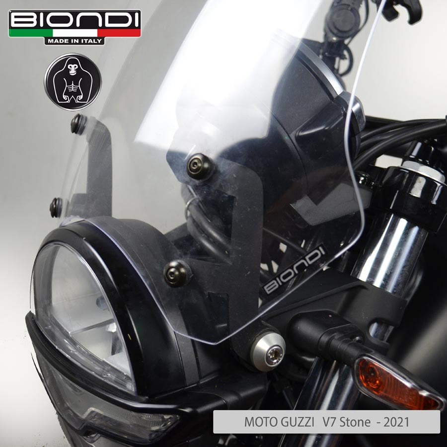 Biondi Cupolino Touring Trasparente Moto Guzzi V7 III / V7 IV / V7 Sport / V9 Bobber