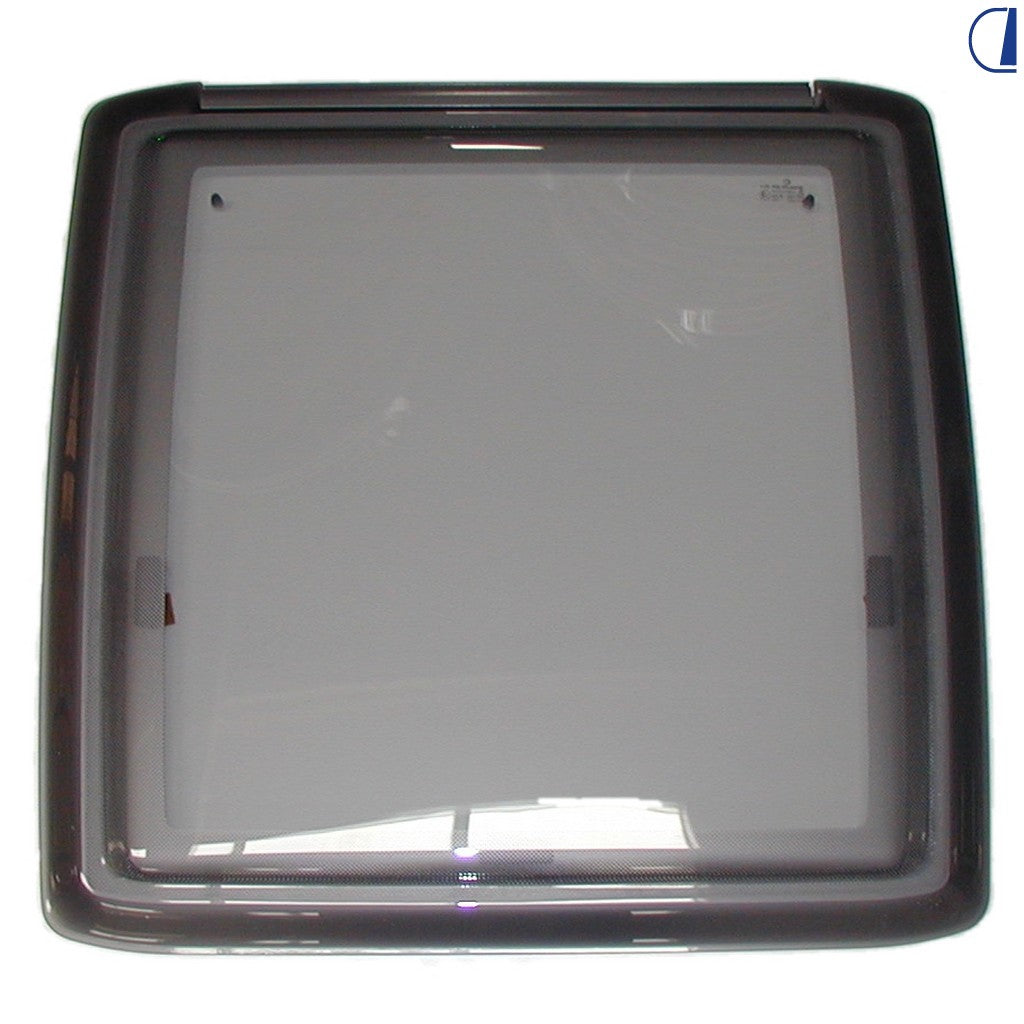 Di-Tec Double-Glass Compass Sign 500x500 mm, Grey Screen-Printed