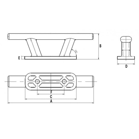 Marine Town Nautica Bitta a Galloccia Inox 316 mm 150 9506790