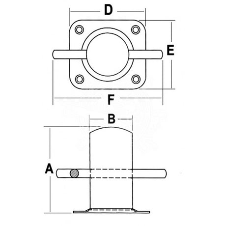 FNI Edelstahl-Bitt Aisi 316 S0910-A0090