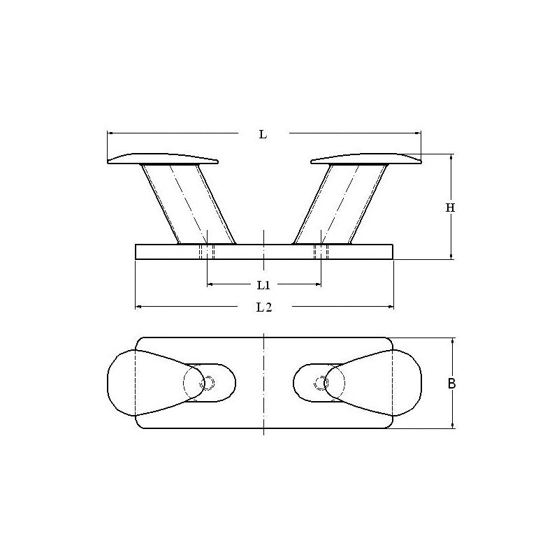 Bolardo tipo hongo de acero inoxidable FNI de 160 mm S0906-A0160
