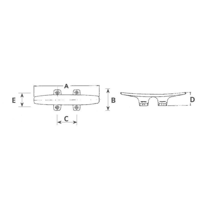 FNI Bitta a Galloccia Inox mm 100 S0901-A0100