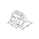 Candado de cadena de acero inoxidable 316 Nautica de Marine Town NDH-CS-01