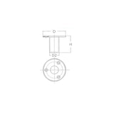 FNI Boccola Incasso Inox 316 Diametro mm 25 S5916-A0025