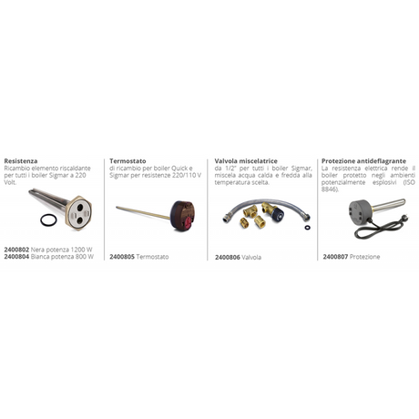 Quick Boiler Nautico Barca Sigmar Termoinox 20 Lt FLB020UT0100A00