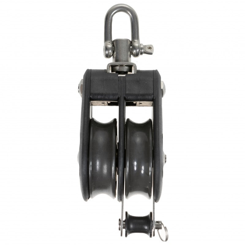 Barton Marine Double Swivel Block with Becket 12mm N05231