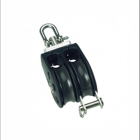 Barton Marine Double Swivel Block with Becket 10mm N03231
