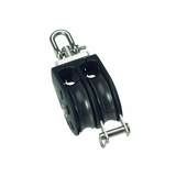 Polea giratoria doble con arraigo Barton Marine de 10 mm N03231