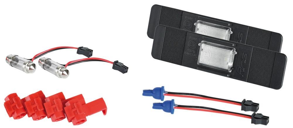 Kit de anillo universal 2 luces LED para matrícula