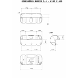Plastimo Bumper Dritto Bianco Diametro Cm 18 X 40 38082