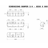 Plastimo Bumper Dritto Bianco Diametro Cm 18 X 40 38082