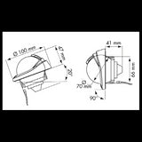 Plastimo Bussola Offshore 75 Nera a Paratia 63859