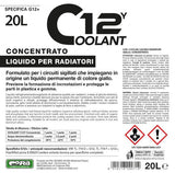 Cora Chimici Di Qualita Coolant 12Y giallo concentrato 20 L