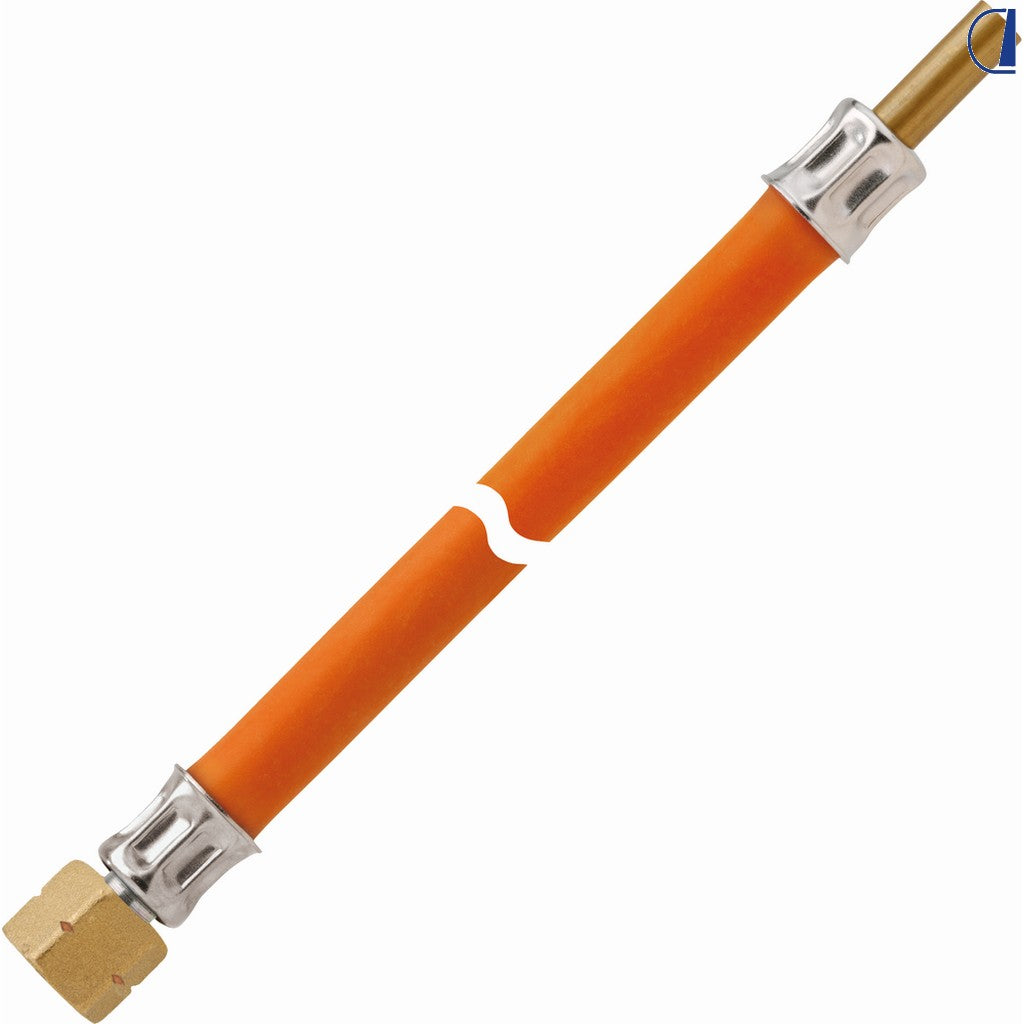 GOK Tubo gas media pressione 10 bar G 1/4 LH x RST Ø 8 mm 600 mm