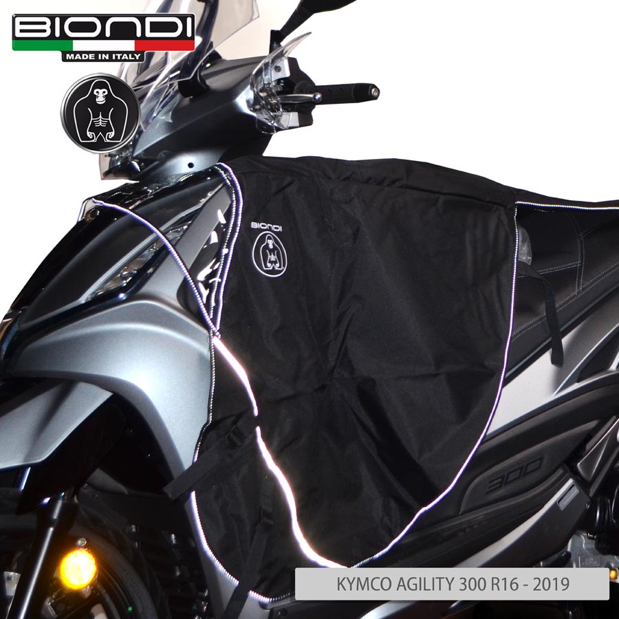 Biondi Coprirapido Coprigambe per Scooter Impermeabile Nero