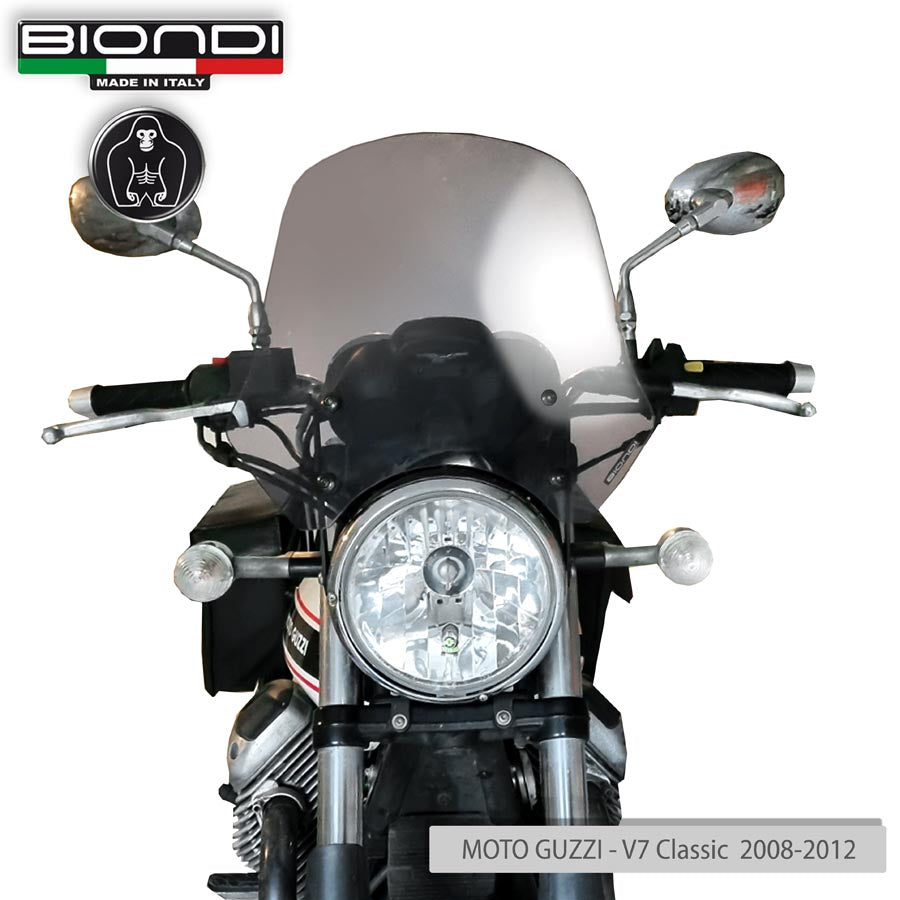 Biondi Cupolino Touring Fumè Chiaro Benelli / Moto Guzzi V7 / Triumph Bonneville / Yamaha XSR