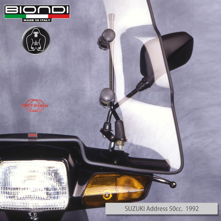 Biondi Windschutzscheiben-Halterungssatz Piaggio Quartz / Skipper und Suzuki Address 50