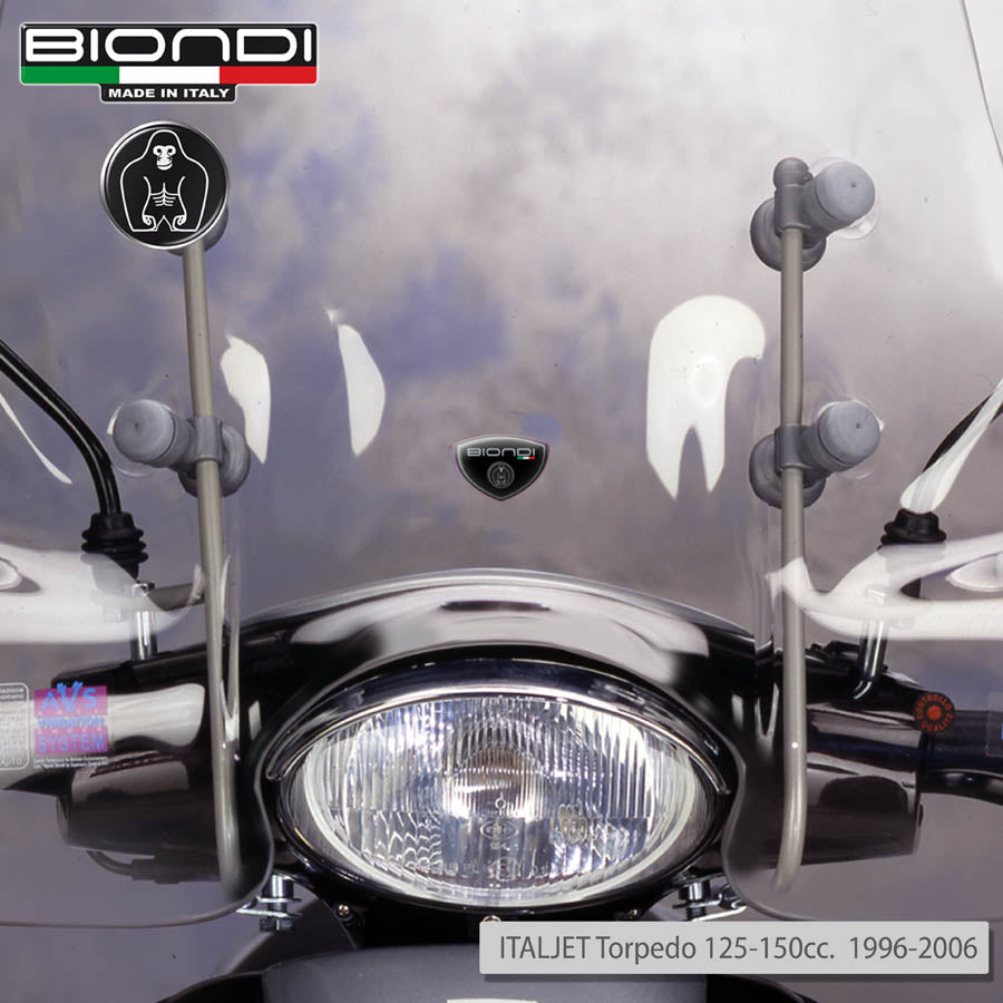 Biondi Parabrezza Linea Z Italjet Torpedo 125/150 cc 1996-2006 con Attacchi