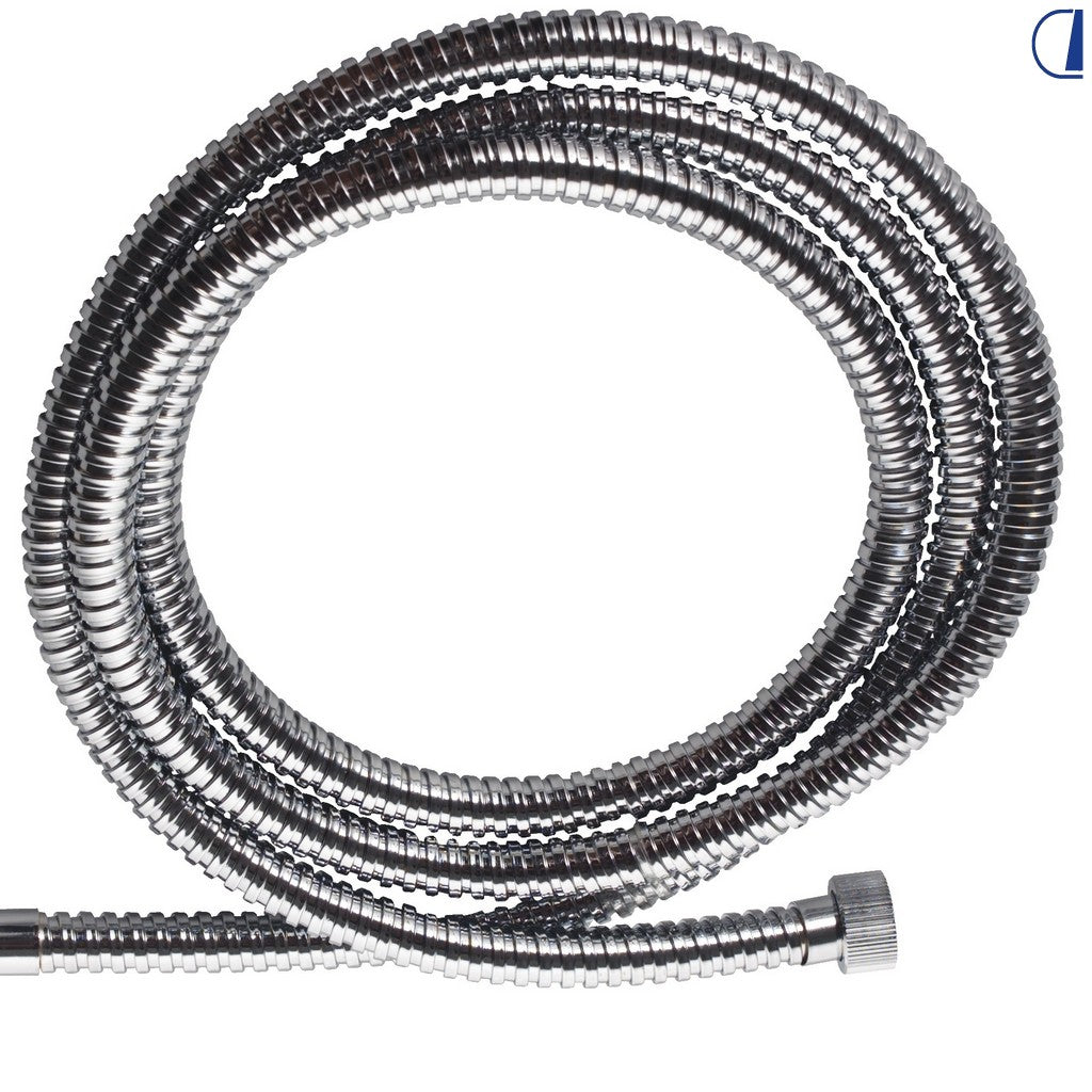 Di-Tec Tubo flessibile doccia cromato 1/2"-1/2" conico 120 cm
