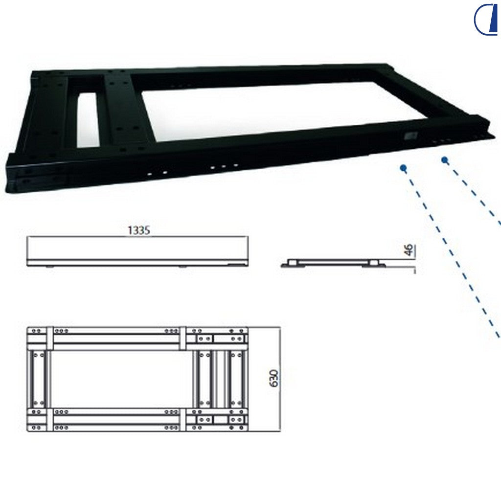 Di-Tec Struttura inferiore sospensione pneumatica per Iveco FM/CM