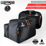 Biondi Borse Interne per Valigie Moto Guzzi V85TT Urban - Tris DX+SX+Beauty