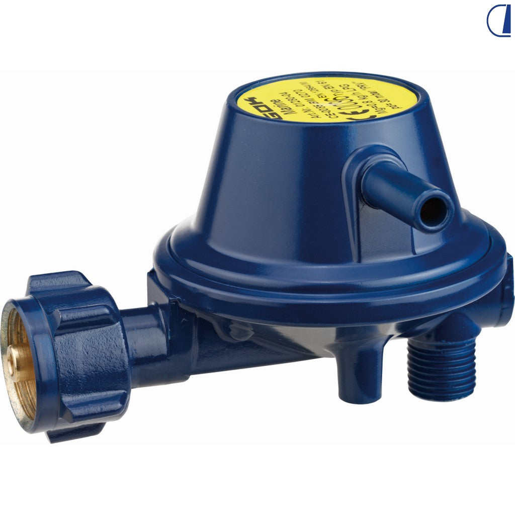 GOK Regolatore di pressione gas 30 mbar 0,8 kg/h attacco 90° uso marino