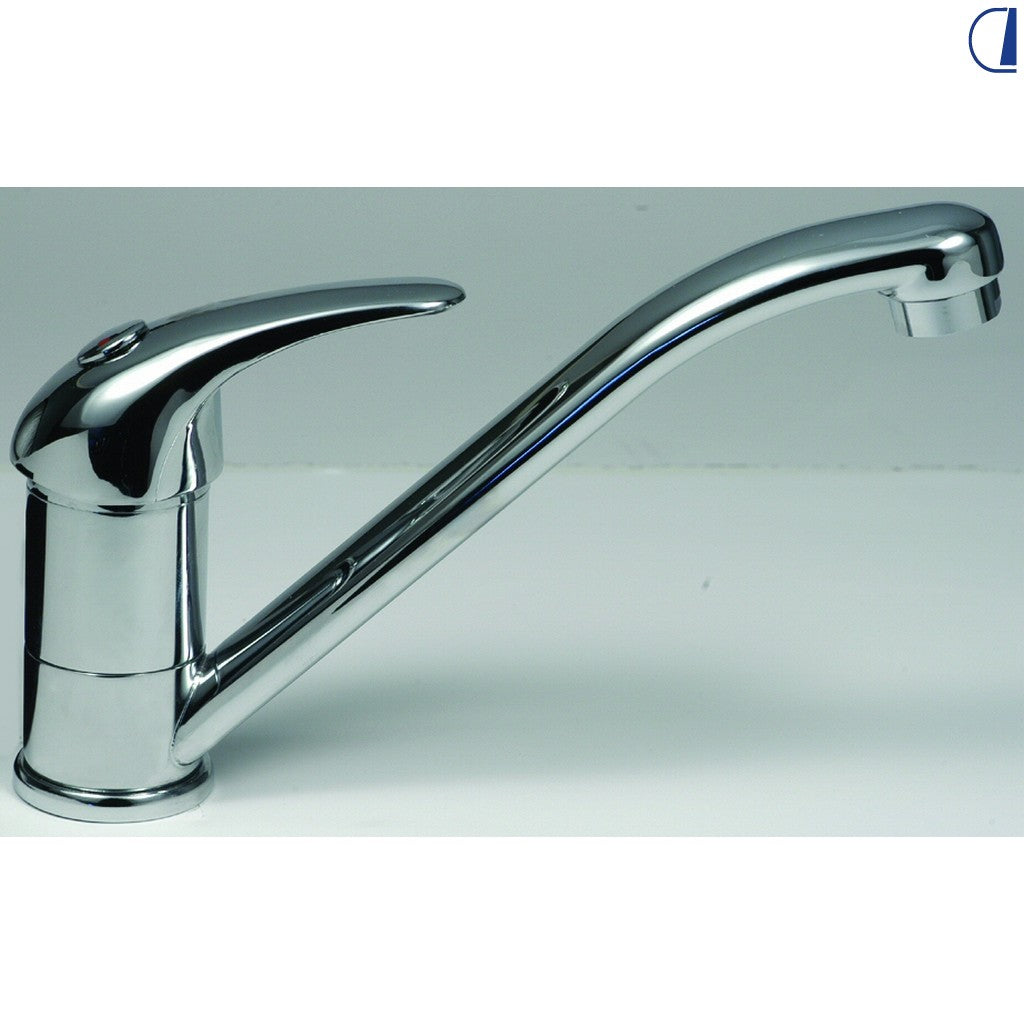 Di-Tec Miscelatore monoleva cromato canna 17 cm con flessibili