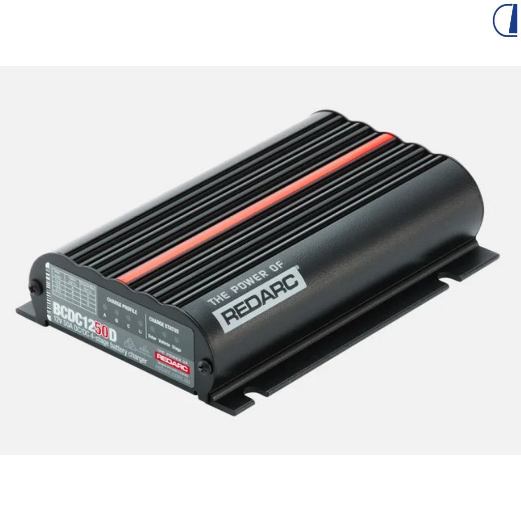 Redarc Caricabatterie DC/DC 12V 50A MPPT 3 stadi impermeabile