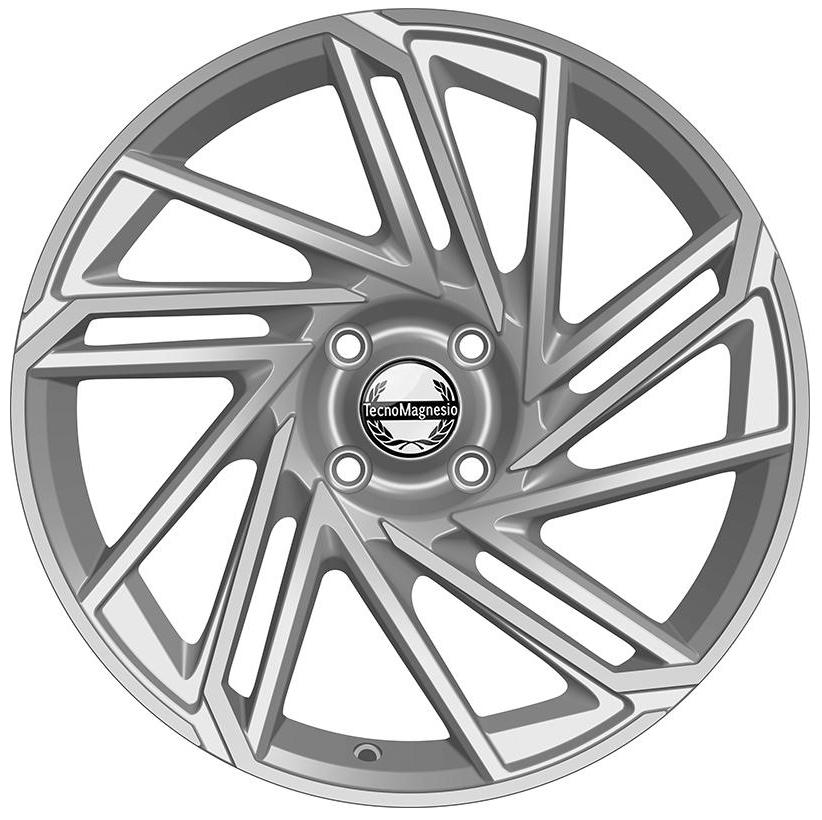 Cerchio in lega mod. EPOWER Silver 7x18 / 4 fori / PCD 108 / ET 38 / foro centrale 63,4
